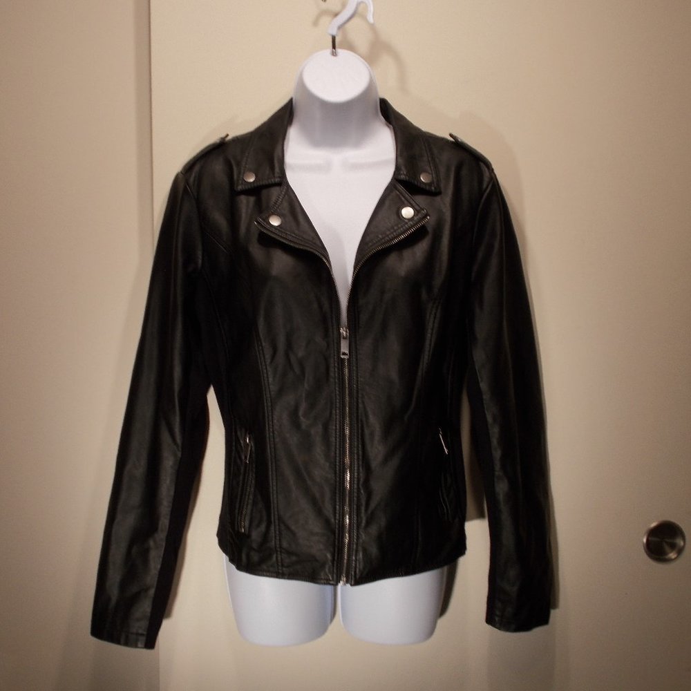 SOLD Maurices Black Faux Leather Jacket
